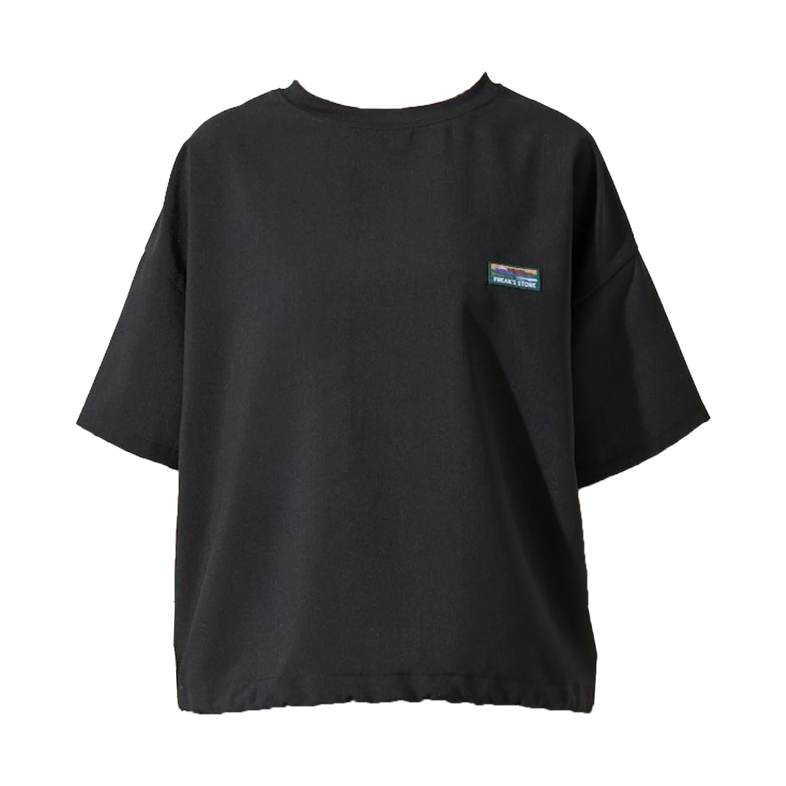 (W) 프릭스 스토어 에어라이드 숏슬리브 티셔츠 셋업 블랙((W) Freak's Store AiRide S/S T-Shirt Set Up Black) - 1