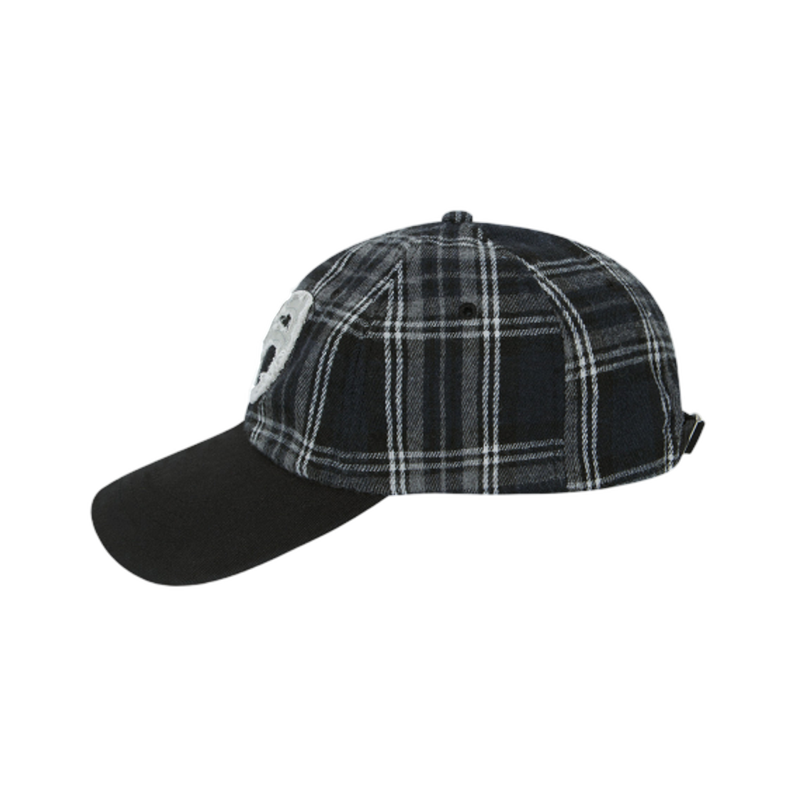 애즈온 체크 패치 볼캡 블랙(Ason Check Patch Ball Cap Black) - 2