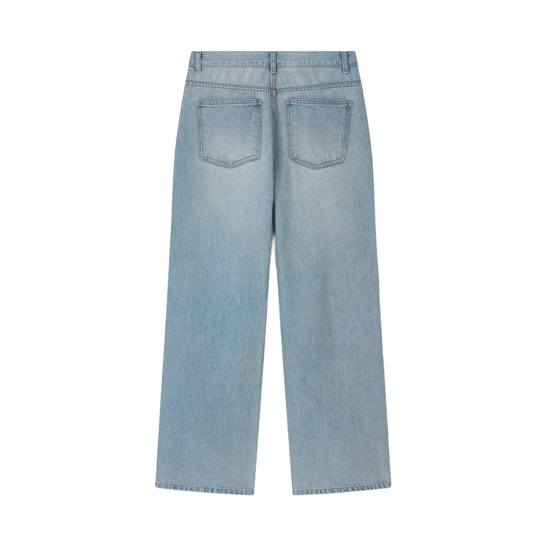 플로즈룸 카프리 블루 스트레이트 데님 팬츠(Flawsroom Capri Blue Straight Denim Pants) - 2