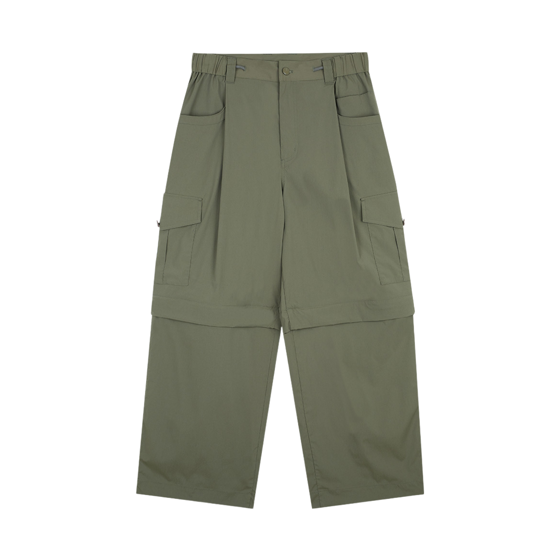 윌비랩 세미 와이드 디테처블 카고 팬츠 카키(WILLBE LAB Semi-wide Detachable Cargo Pants Khaki)
