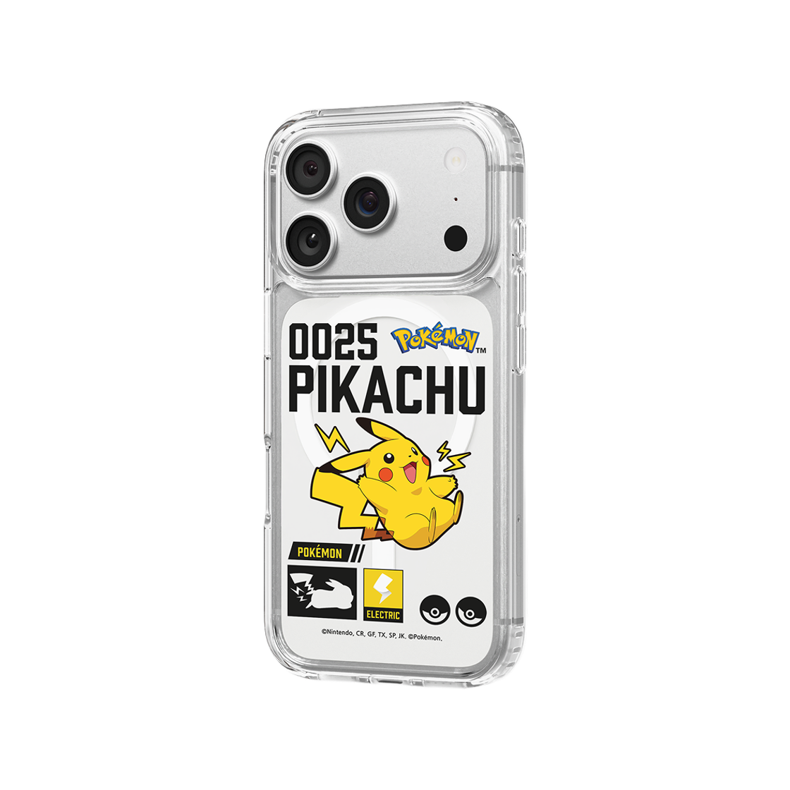 에스엘비에스 포켓몬 피카츄 인덱스 클리어 마그넷 케이스 for iPhone17 Series(SLBS Pokémon Pikachu Index Clear Magnet Case for iPhone17 Series) - 5