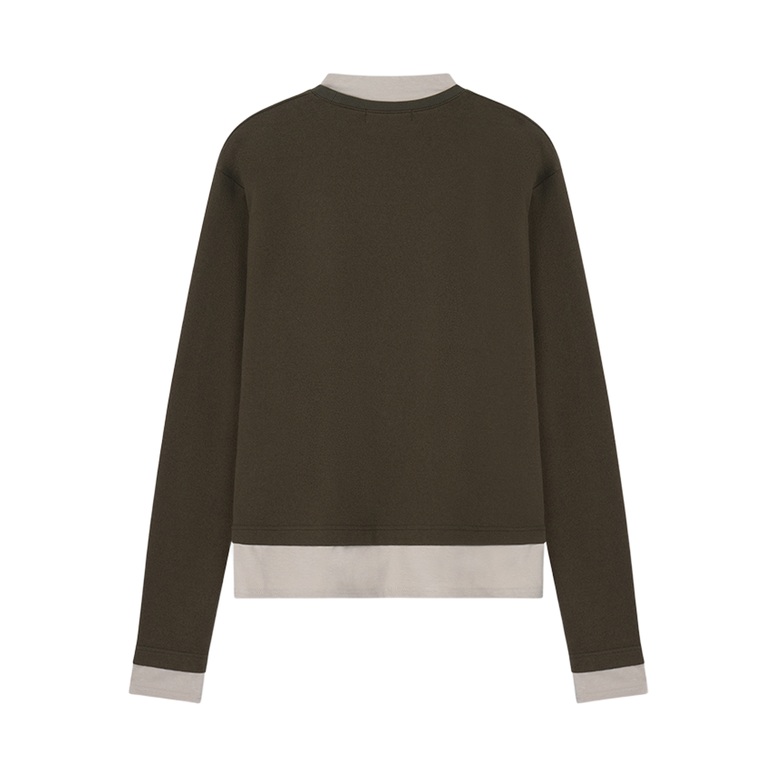 플로즈룸 레이어드 롱 슬리브 카키(Flawsroom Layered Long Sleeve Khaki) - 2