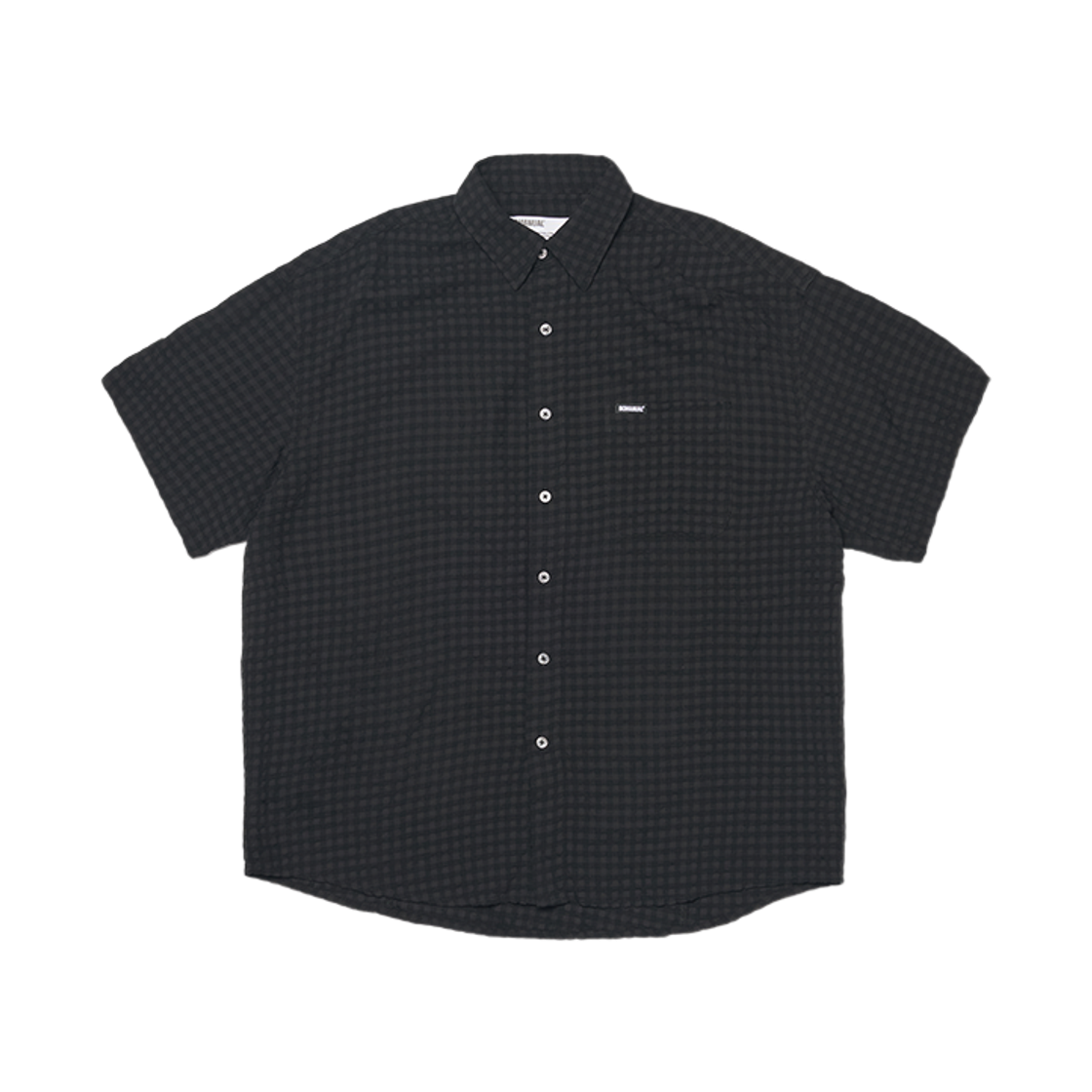 노매뉴얼 T.C 하프 셔츠 블랙(NOMANUAL T.C Half Shirt Black)