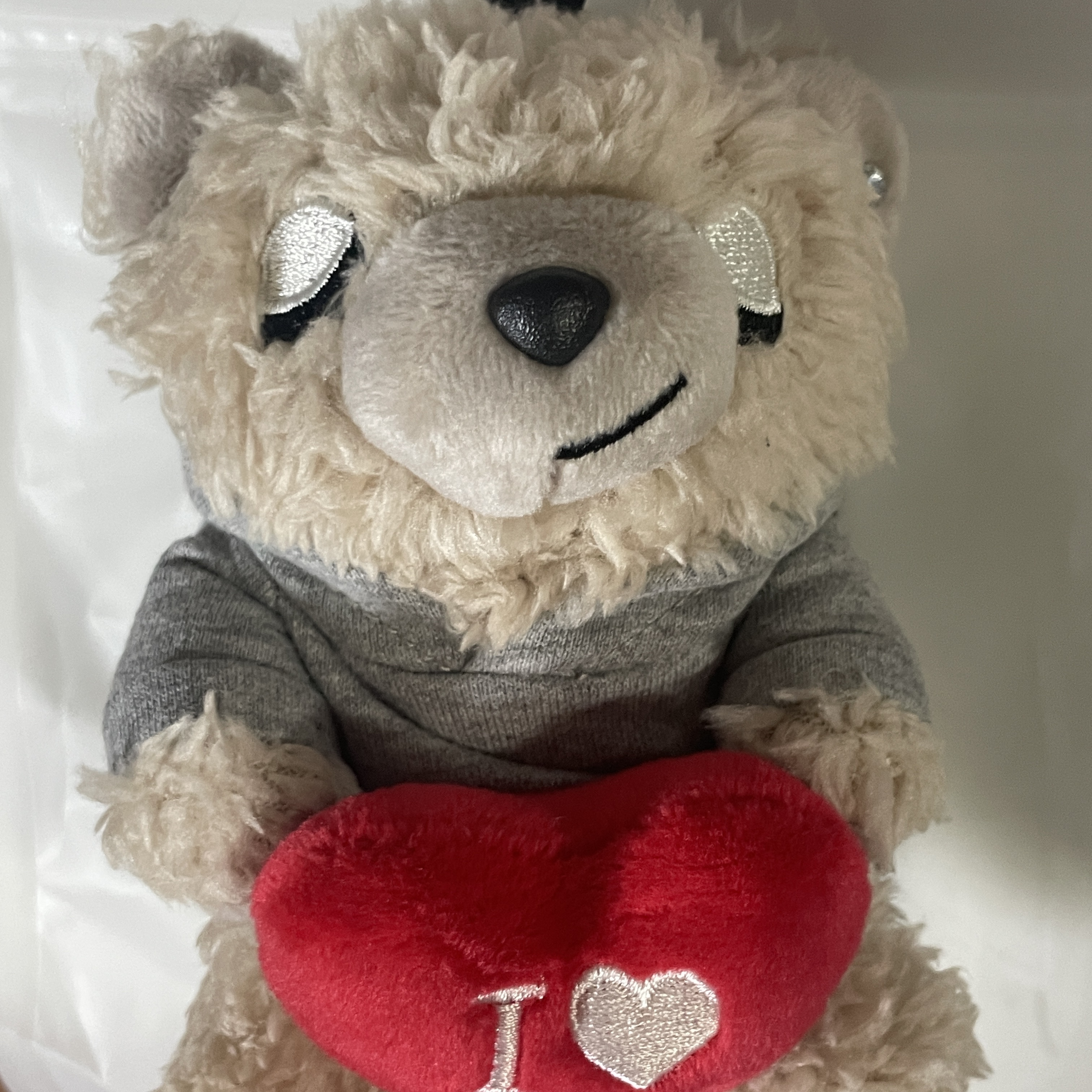 BEIGE_ I LOVE ME BEAR KEYLING 착용 스타일