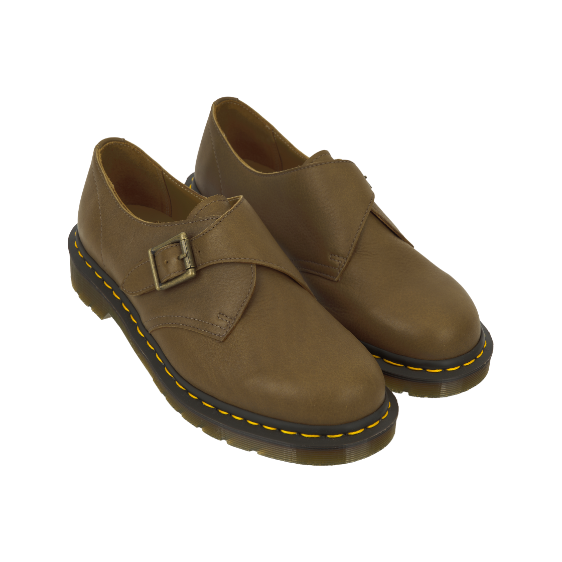 닥터마틴 1461 몽크 버클 레더 다크 탄 내츄럴 텀블(Dr. Martens 1461 Monk Buckle Leather Dark Tan Natural Tumble) - 4