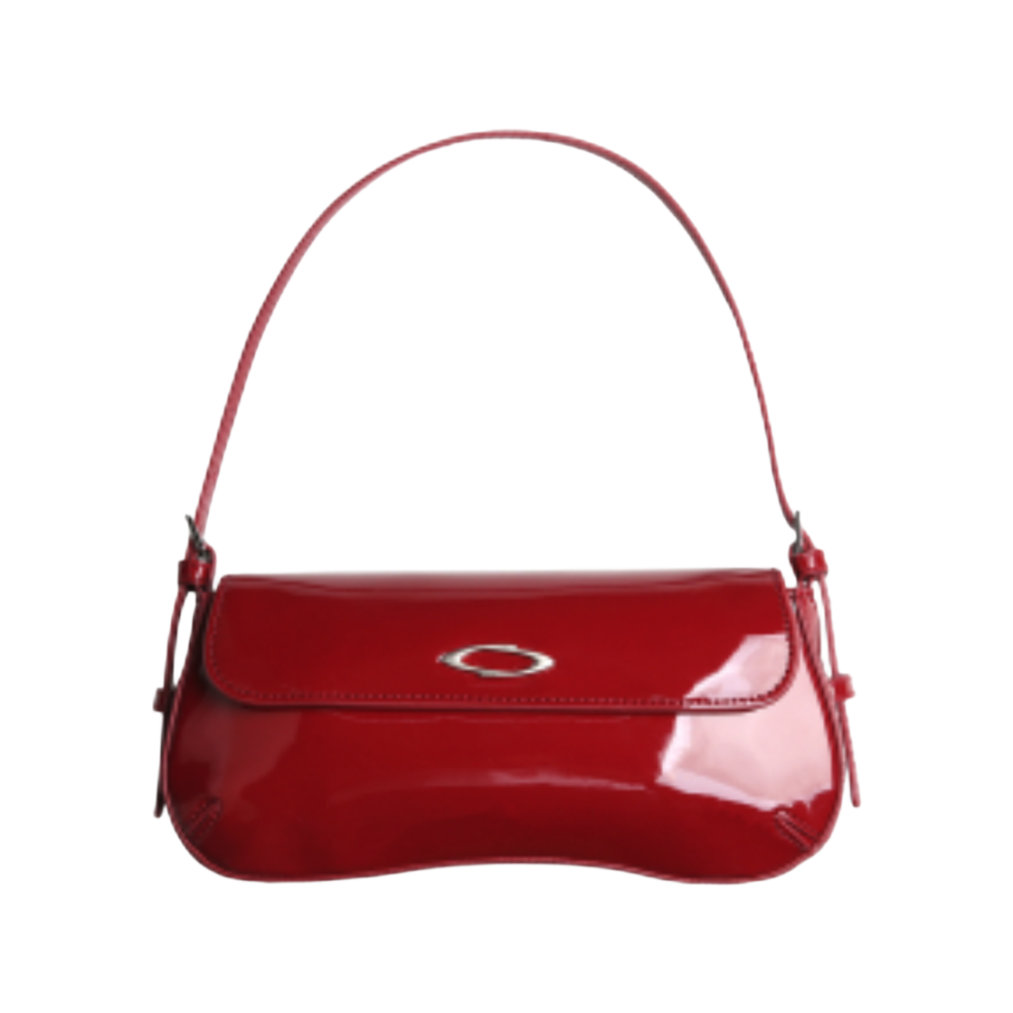 노이아고 글로시 미니백 레드(Noiago Glossy Mini Bag Red)