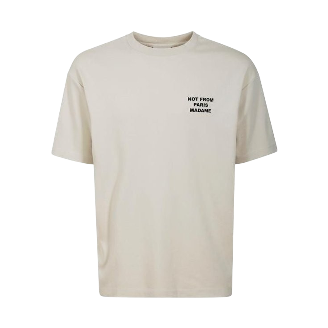 TS203-CO002-MT Drole de Monsieur Not From Paris Madame Cotton T-Shirt Mastic