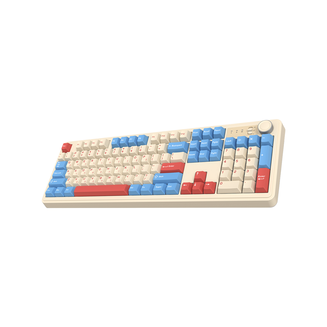 앱코 AF108PRO ABKO x SOAI 콜라보 3모드 기계식 키보드 코랄블루 세이야축(ABKO AF108PRO ABKO x SOAI Collaboration 3 Mod Mechanical Keyboard Coral Blue Seiya Axis) - 3