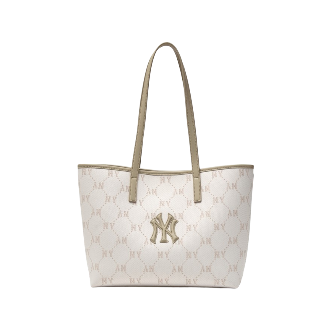 MLB 뉴욕 양키스 다이아 모노그램 자카드 토트백 D.크림(MLB New York Yankees Dia Monogram Jacquard Tote Bag D.Cream)