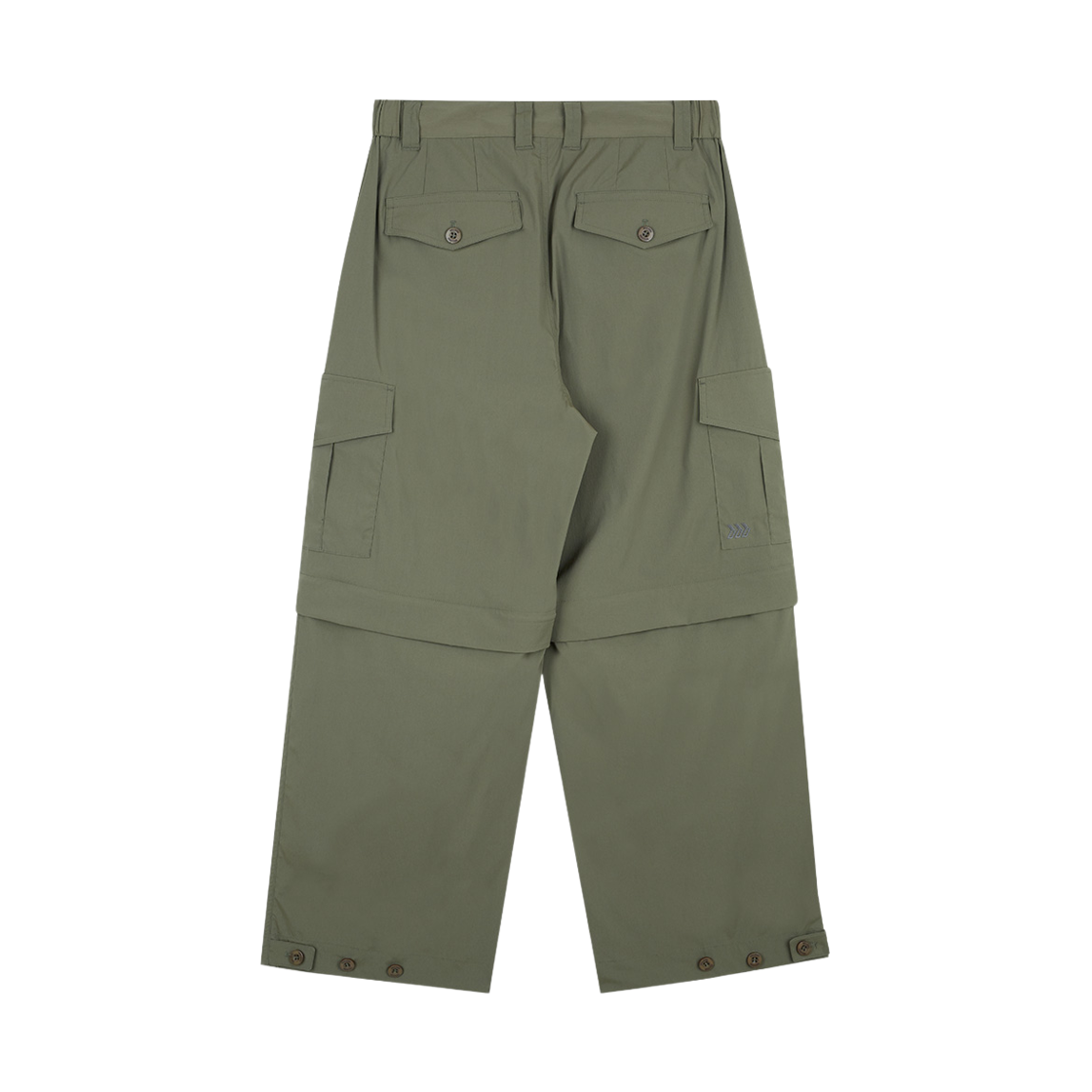 윌비랩 세미 와이드 디테처블 카고 팬츠 카키(WILLBE LAB Semi-wide Detachable Cargo Pants Khaki) - 2