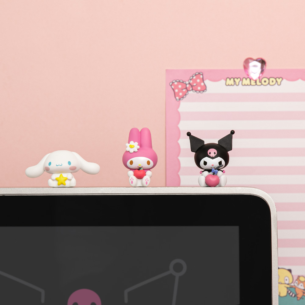 로이체 산리오 캐릭터즈 모니터 피규어 쿠로미 & 시나모롤(Royche Sanrio Characters Monitor Figure Kuromi & Cinnamonroll) - 2