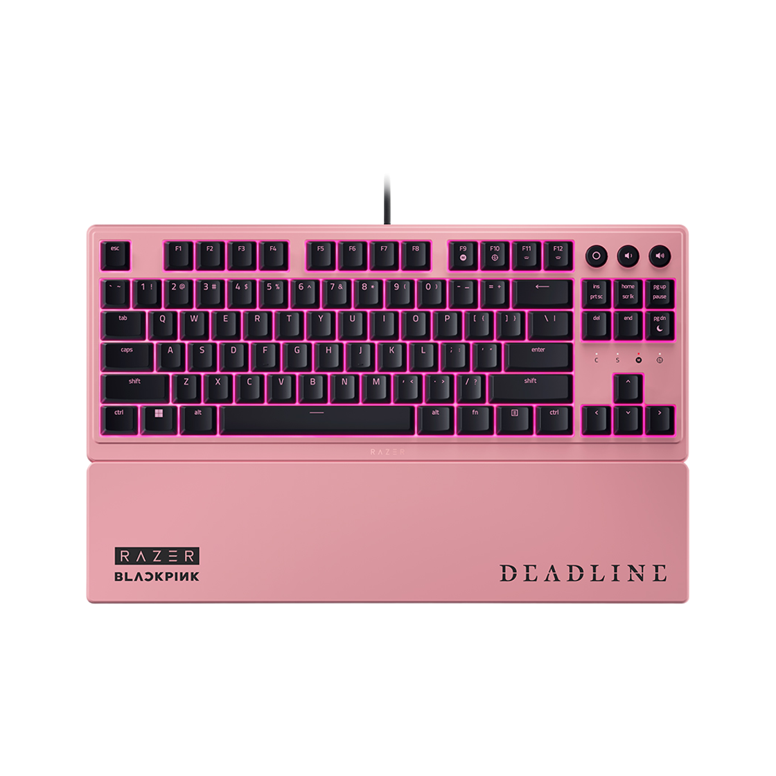 레이저 오나타 V3 TKL 블랙핑크 에디션 게이밍 키보드 영문 텐키리스(Razer Ornata V3 TKL Blackpink Edition)