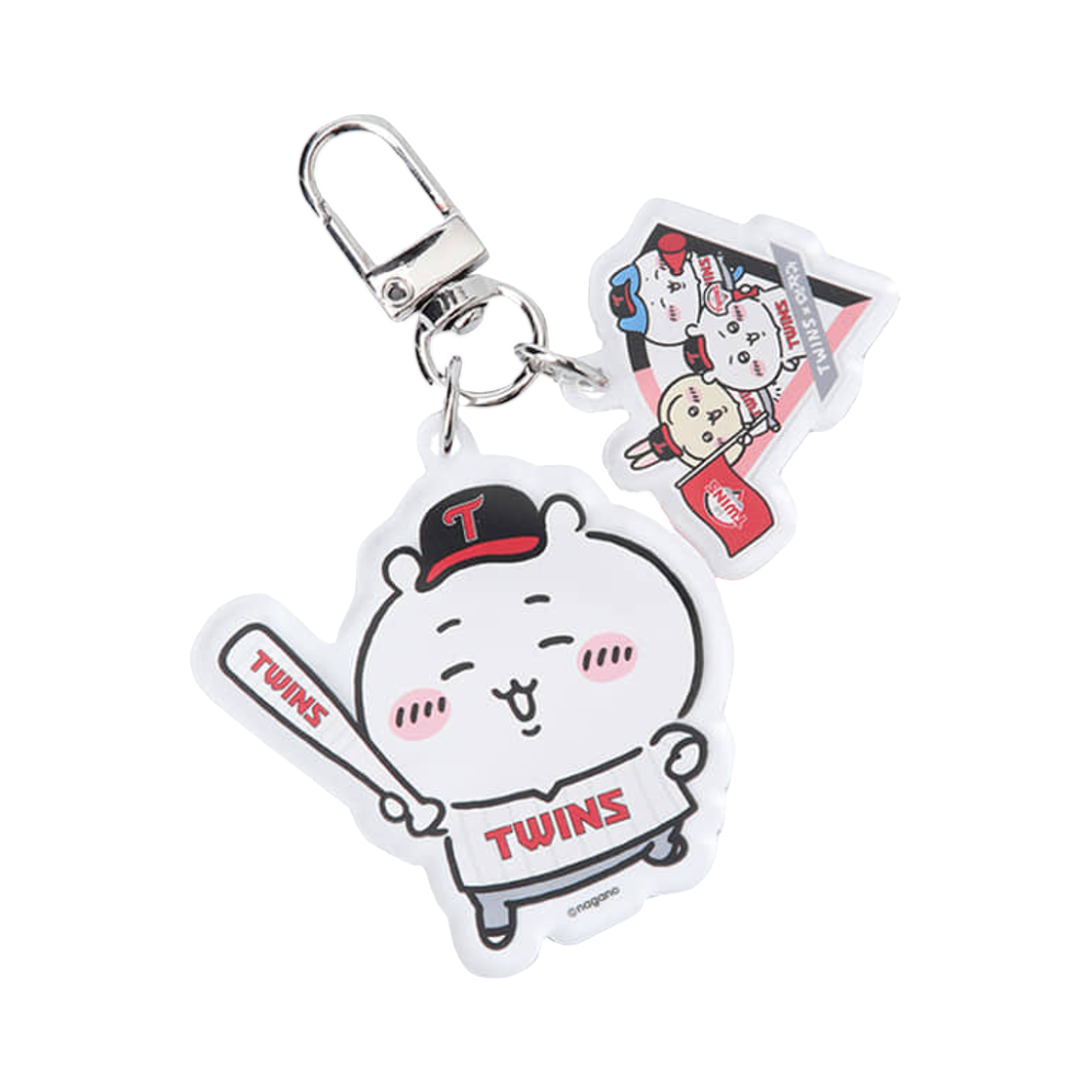 LG 트윈스 x 치이카와 응원배트 아크릴 키링 치이카와(LG Twins x Chiikawa Cheering Bat Acrylic Keyring Chiikawa) - 1