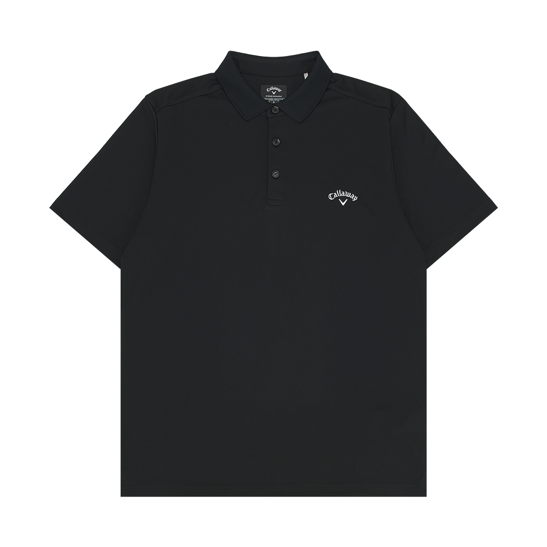 캘러웨이 토너먼트 골프 폴로 셔츠 캐비어 (가슴 로고)(Callaway Tournament Golf Polo Shirt Caviar (Logo On Left Chest)) - 1