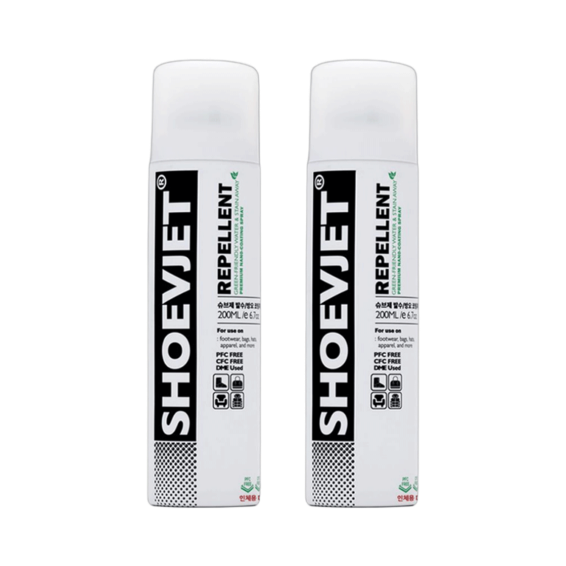 슈브제 리펠런트 발수 & 방수 코팅 스프레이 2개(Shoevjet Water & Stain Repellent Spray Set Of 2)