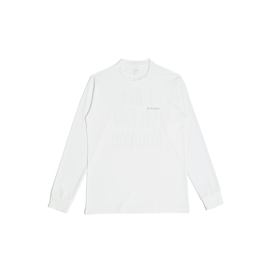 P00000FT nubeez Felt Like Running Long Sleeves Off White