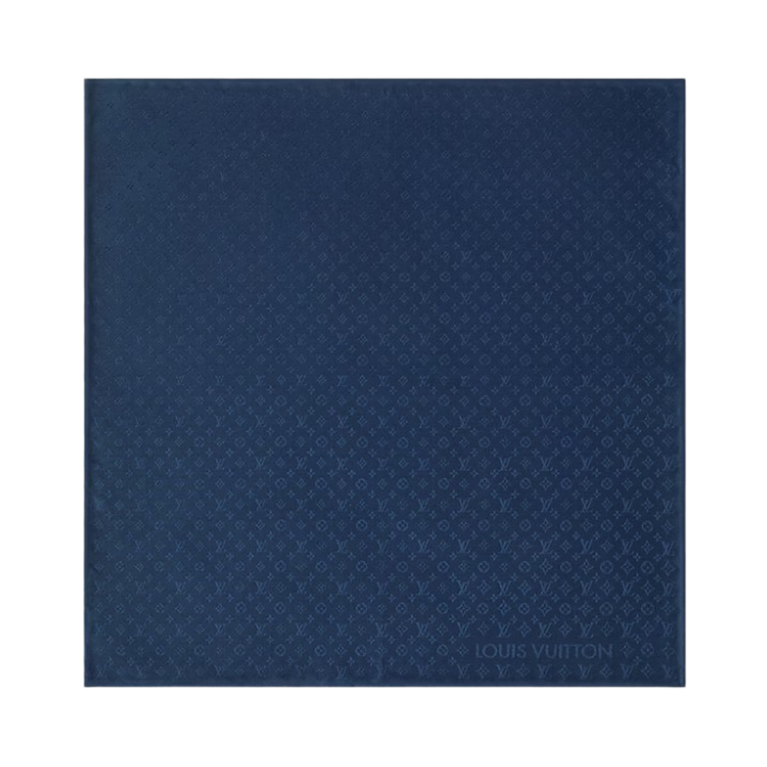 M96748 Louis Vuitton Fading Monogram Pocket Square S00 Navy