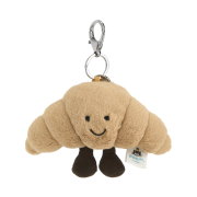 Jellycat Amuseable Croissant Bag Charm Brown