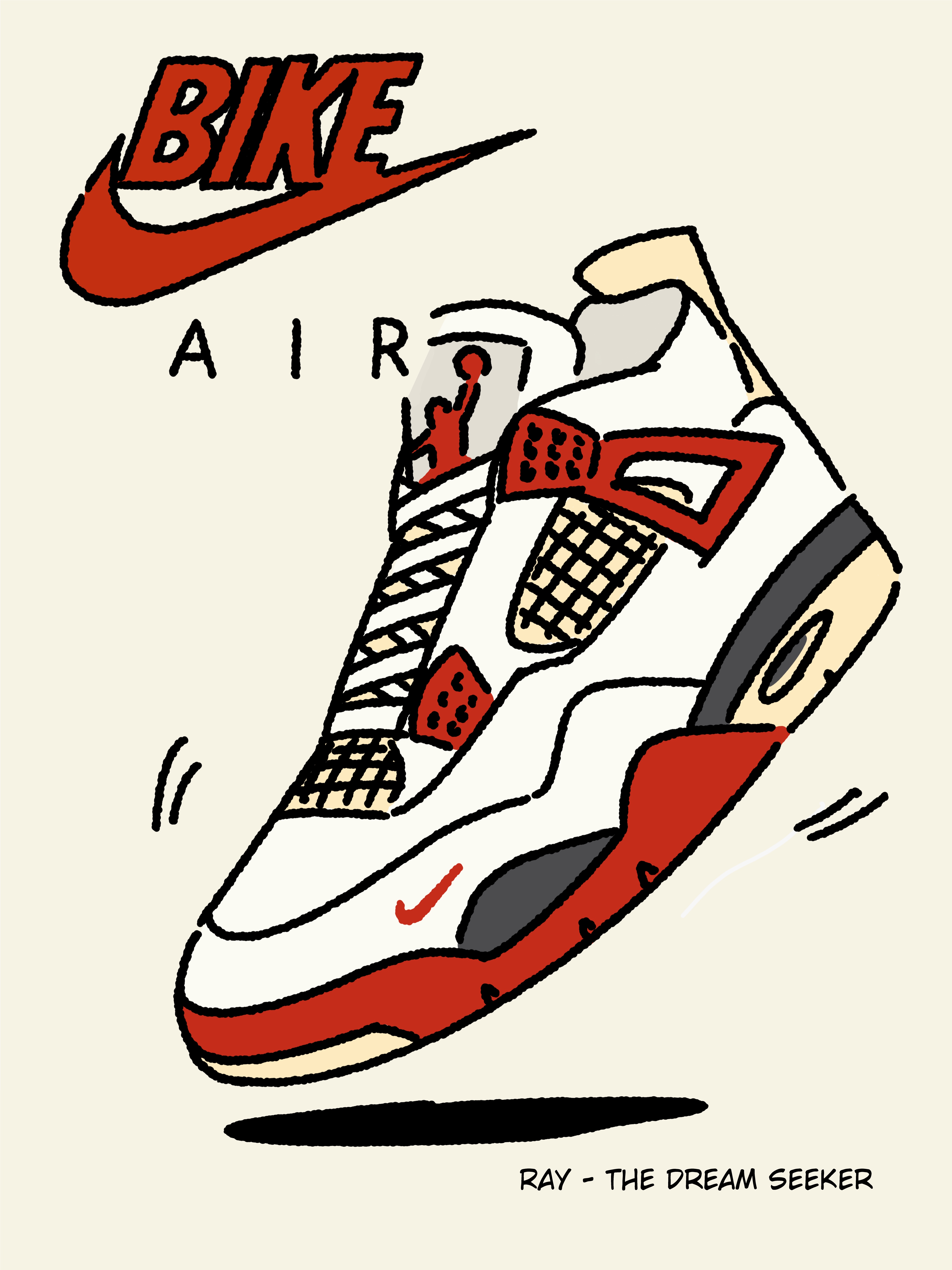 Jordan 4 x Nigel Sylvester Retro OG Brick After Brick 착용 스타일 - 1