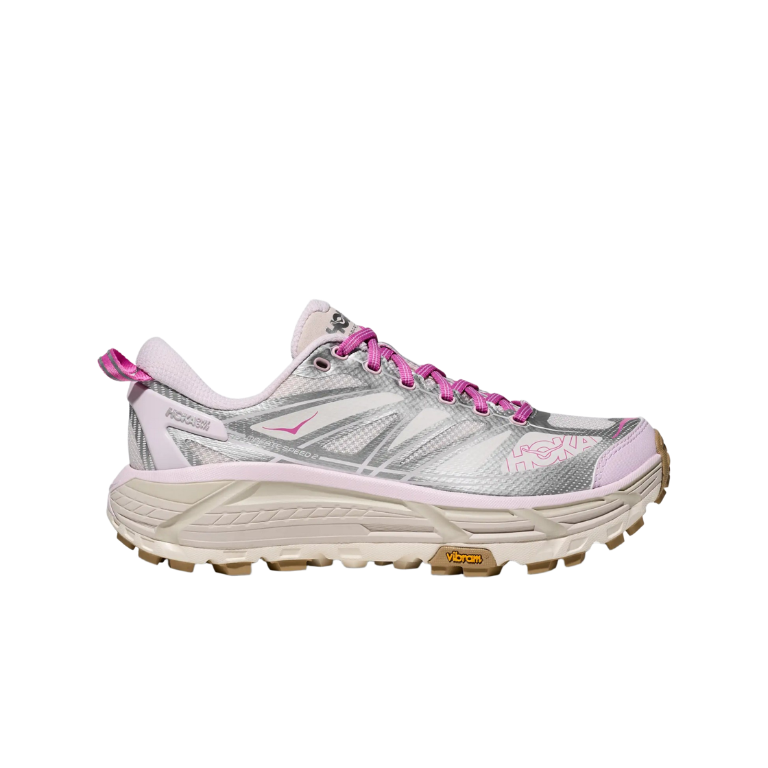 1126851-SVRL Hoka Mafate Speed 2 Silver Lilac Cream