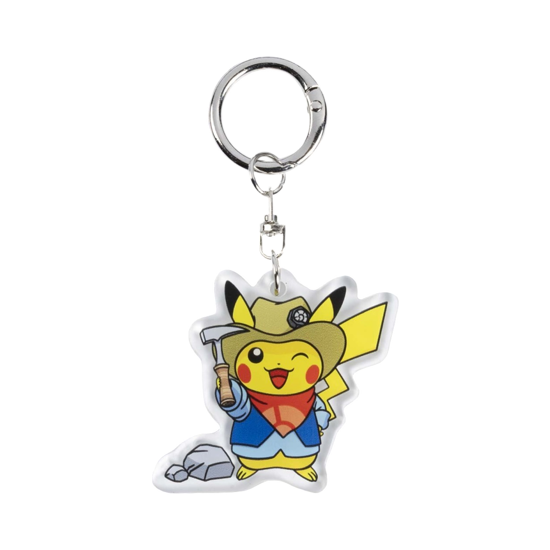 포켓몬 파슬 뮤지엄 굴착기 피카츄 아크릴 키체인(Pokemon Fossil Museum Excavator Pikachu Acrylic Key Chain)