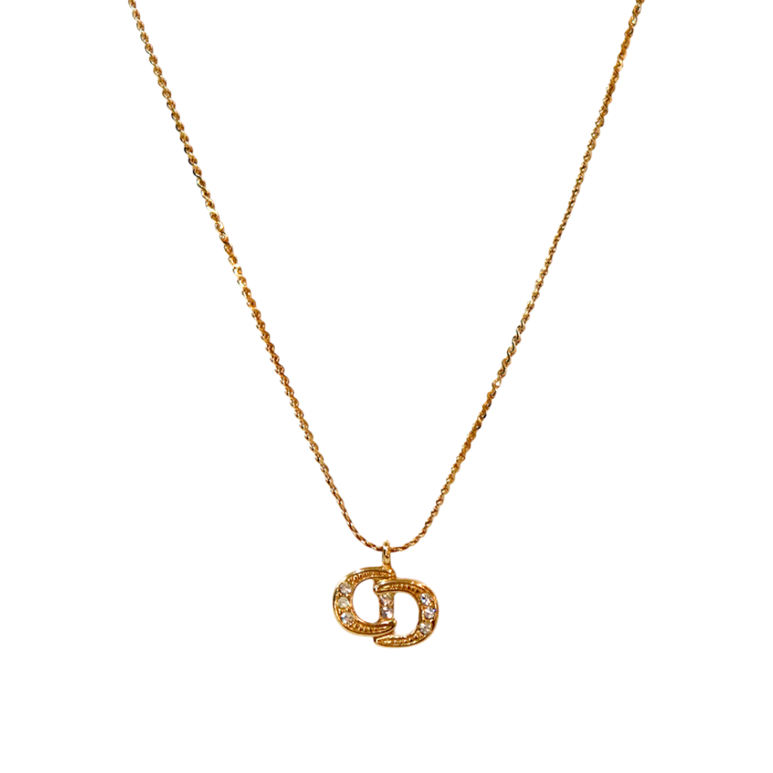 ITT32GC7BTU6 Dior Cubic CD Gold Necklace A-B58135