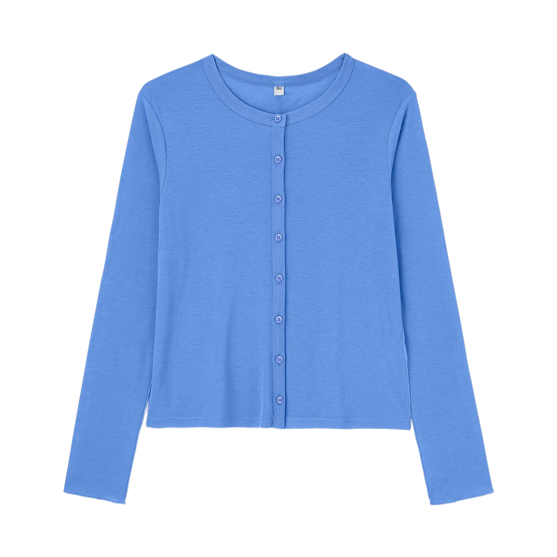 361181-64 (W) GU Soft Sheer Cardigan Q Blue