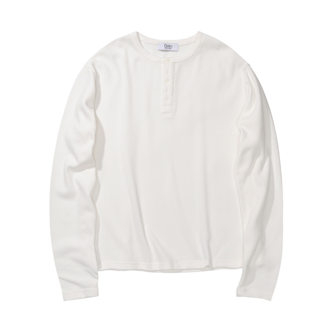 FL2424 Flawsroom 5Button Henley White