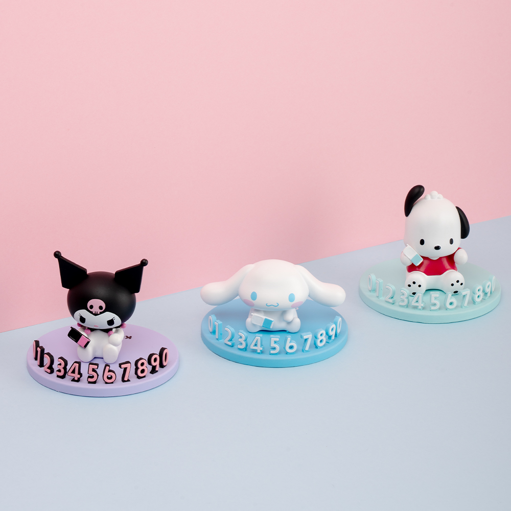 로이체 산리오 캐릭터즈 피규어 차량용 주차 번호판(Royche Sanrio Characters Figure Car Parking Phone Number Plate) - 2