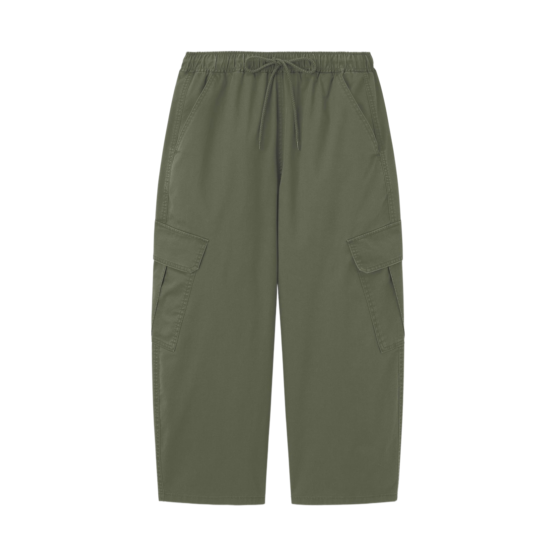 360333-57 (W) GU Cargo Barrel Ankle Pants Olive