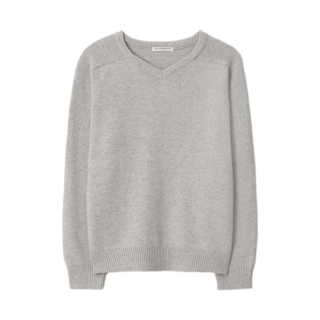 플로즈룸 파인 울 브이넥 니트 그레이(Flawsroom Fine Wool V Neck Knit Grey) - 1
