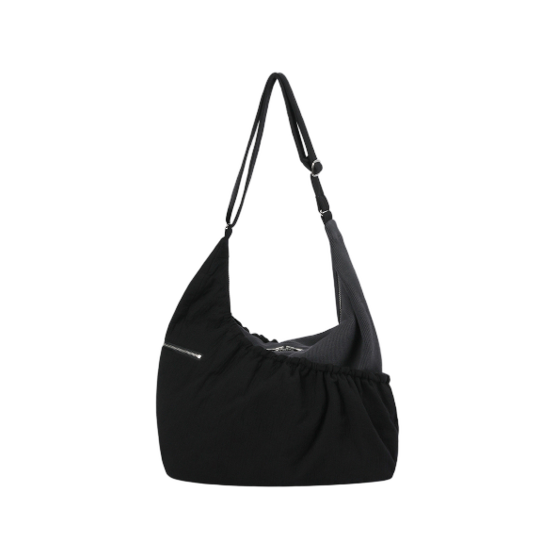 미세키서울 립드 레이어드 크로스백 블랙(Miseki Seoul Ribbed Layered Cross Bag Black) - 3