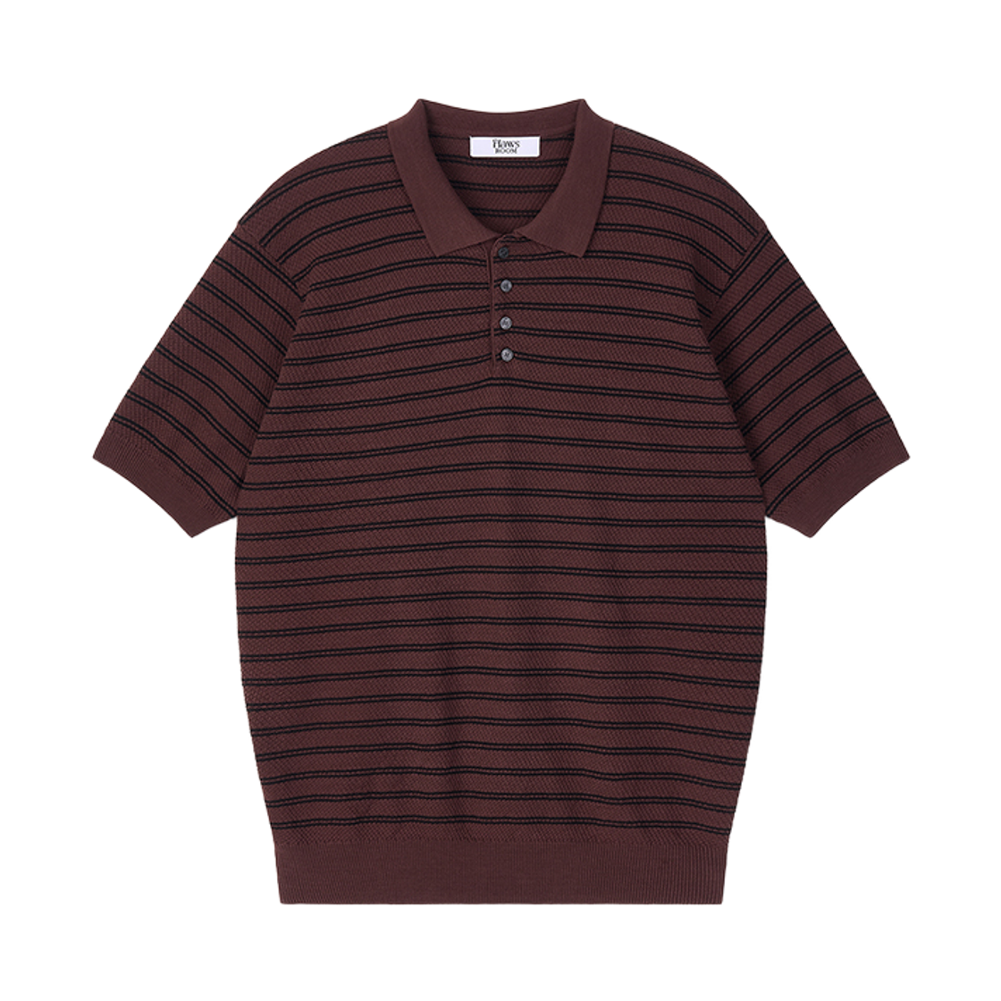 FL2503 Flawsroom Stripe Cotton Knit Brown