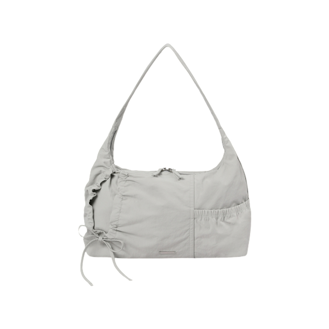 미세키서울 스트링 셔링 백 그레이(Miseki Seoul String Shirring Bag Grey)