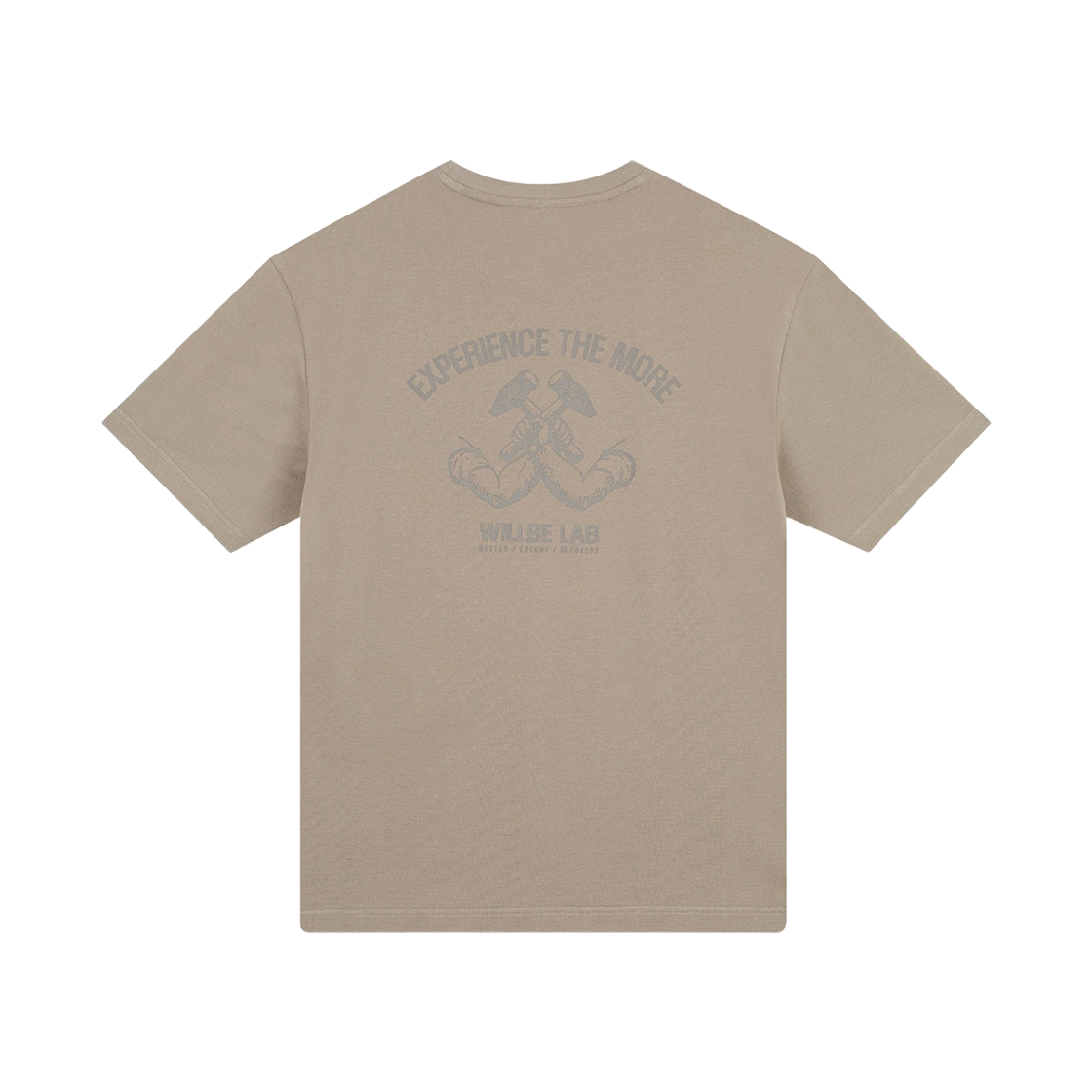 윌비랩 빈티지 그래픽 반팔 티셔츠 베이지(WILLBE LAB Vintage Graphic Short-Sleeved T-shirt Beige)