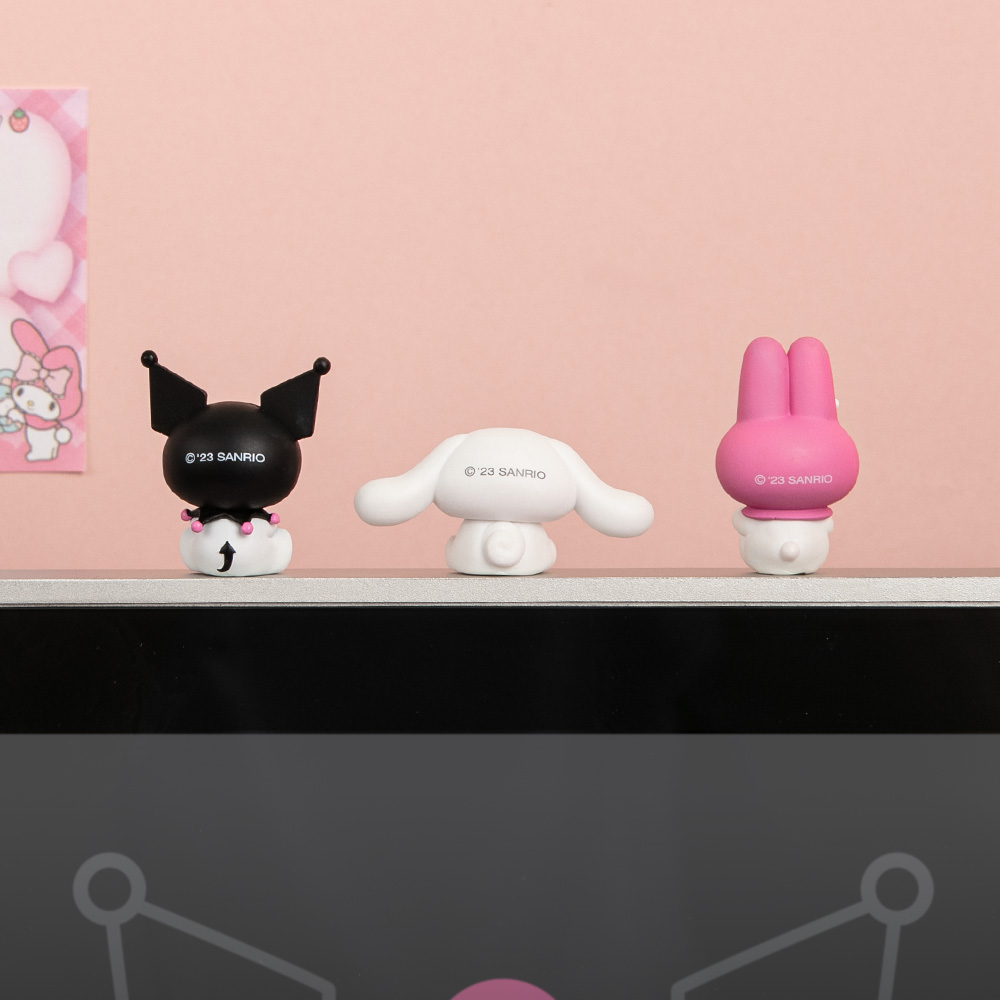 로이체 산리오 캐릭터즈 모니터 피규어 쿠로미 & 시나모롤(Royche Sanrio Characters Monitor Figure Kuromi & Cinnamonroll) - 6