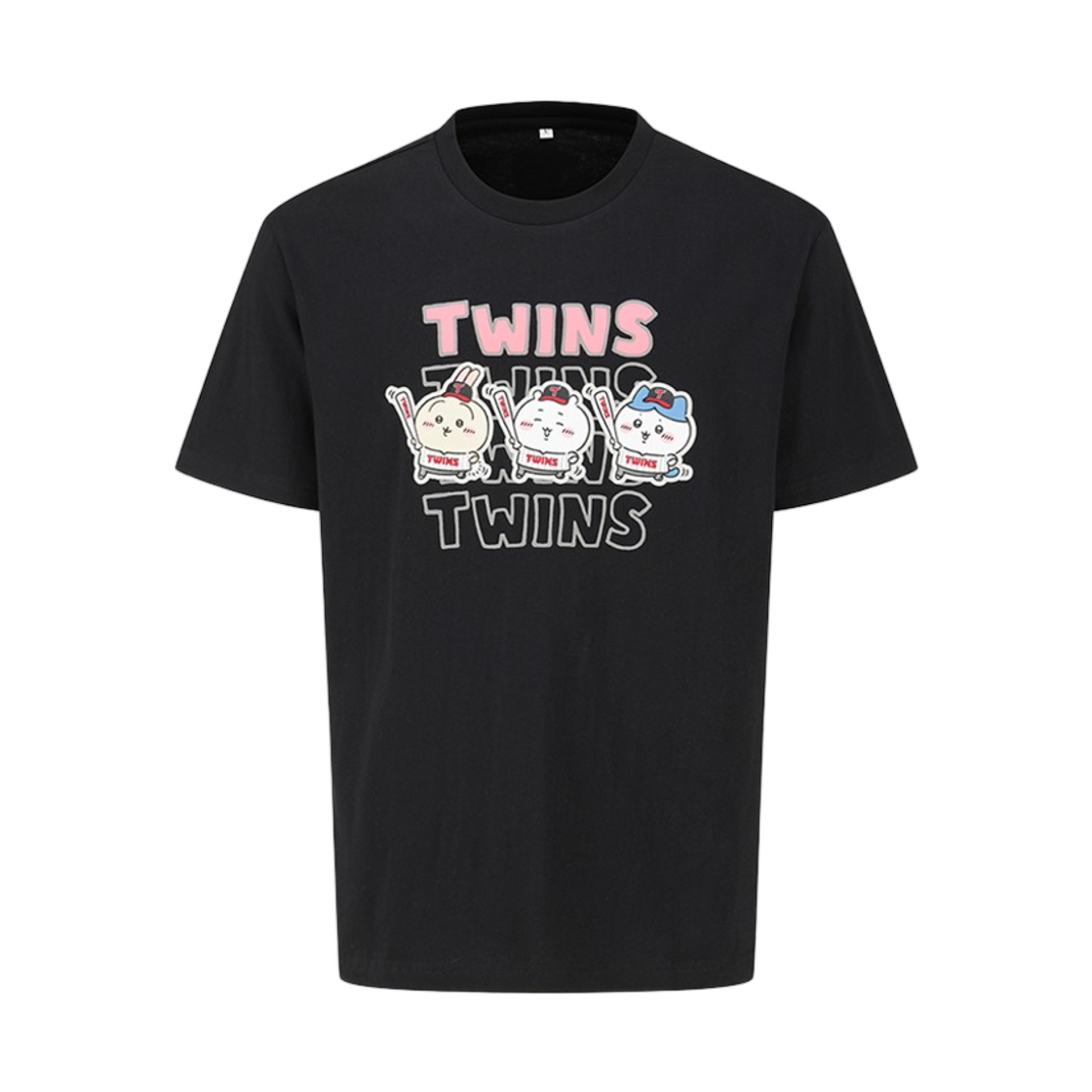 - LG Twins x Chiikawa Character T-Shirt Black
