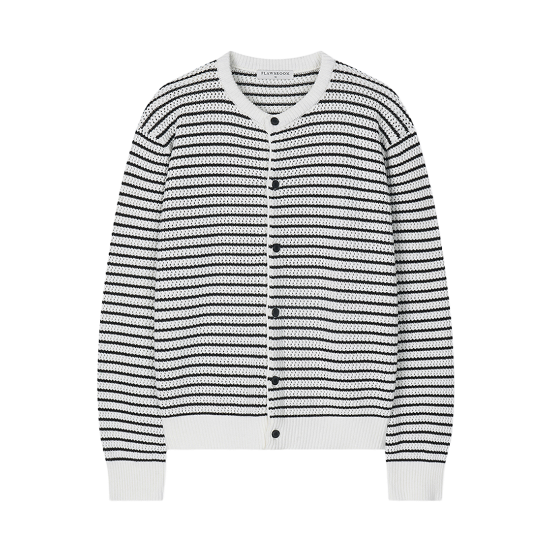 FL2624 Flawsroom Aftersun Stripe Cardigan Ivory