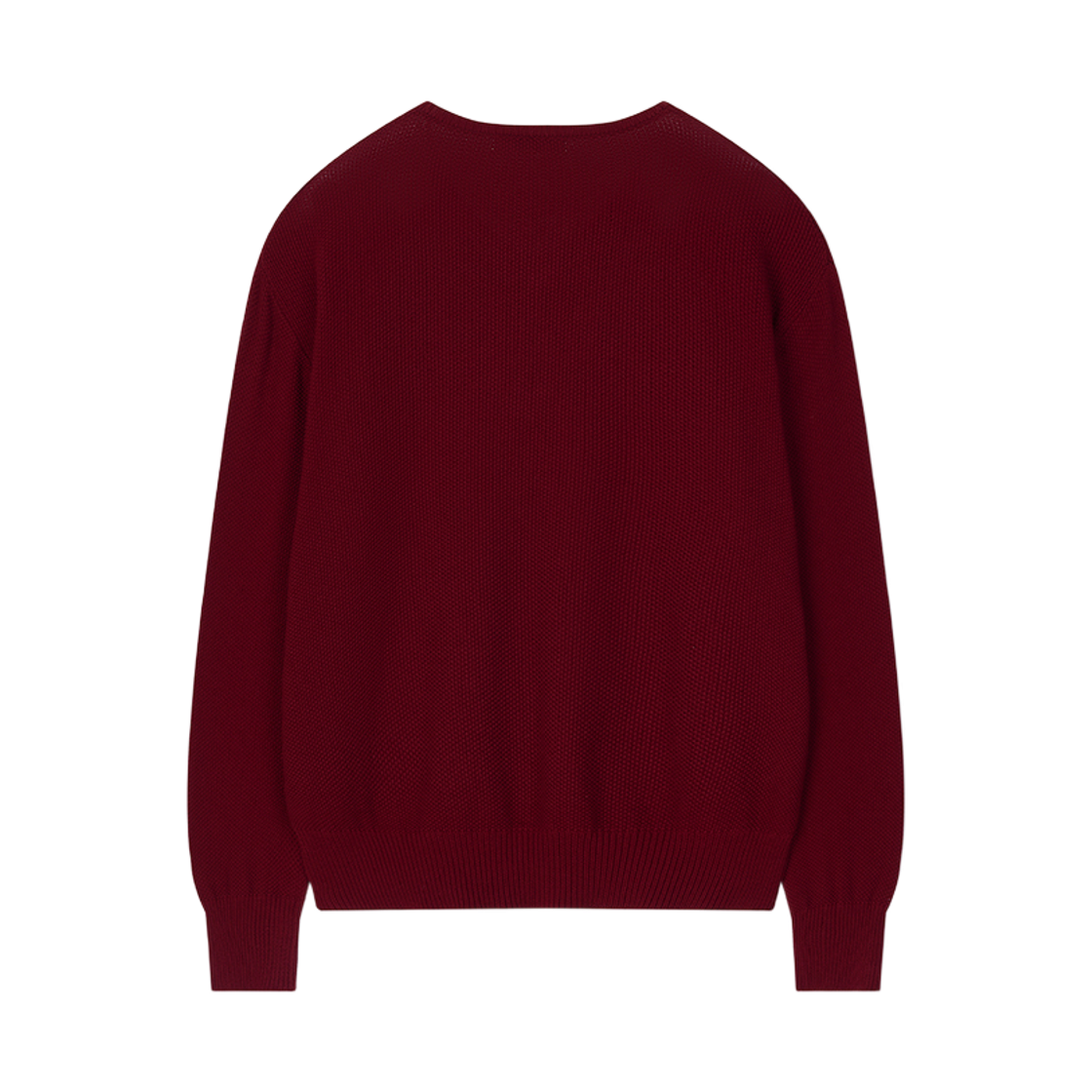 플로즈룸 와플 코튼 브이넥 버건디(Flawsroom Waffle Cotton V Neck Burgundy) - 2