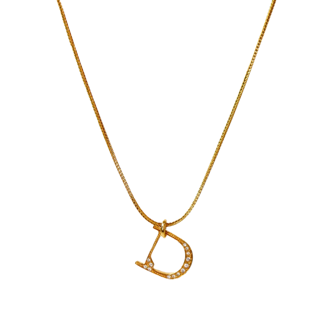 ITMTWTSBVKPE Dior Cubic D Gold Necklace A-B53141
