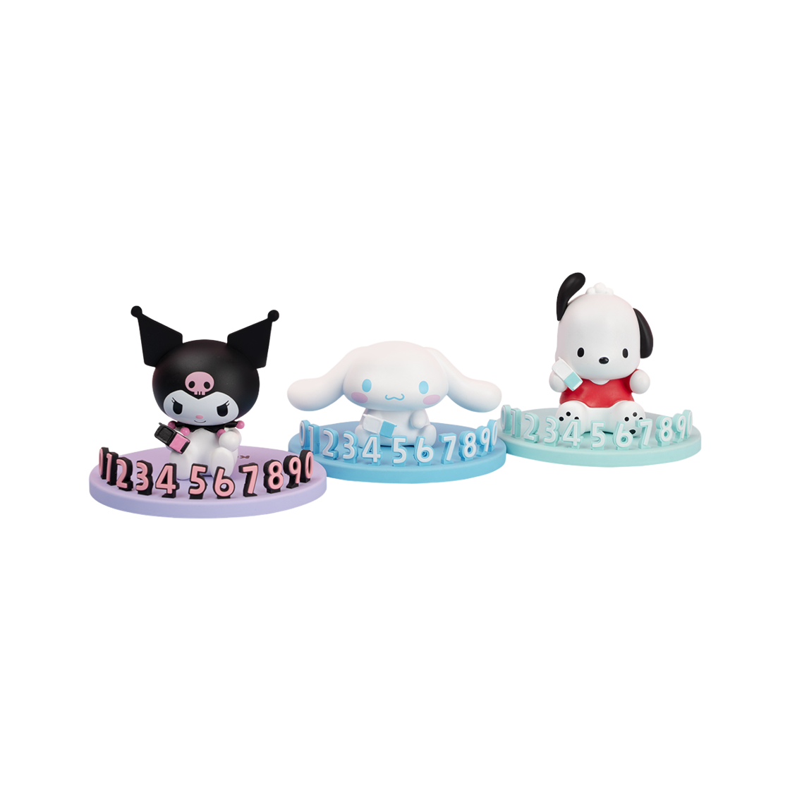 로이체 산리오 캐릭터즈 피규어 차량용 주차 번호판(Royche Sanrio Characters Figure Car Parking Phone Number Plate)
