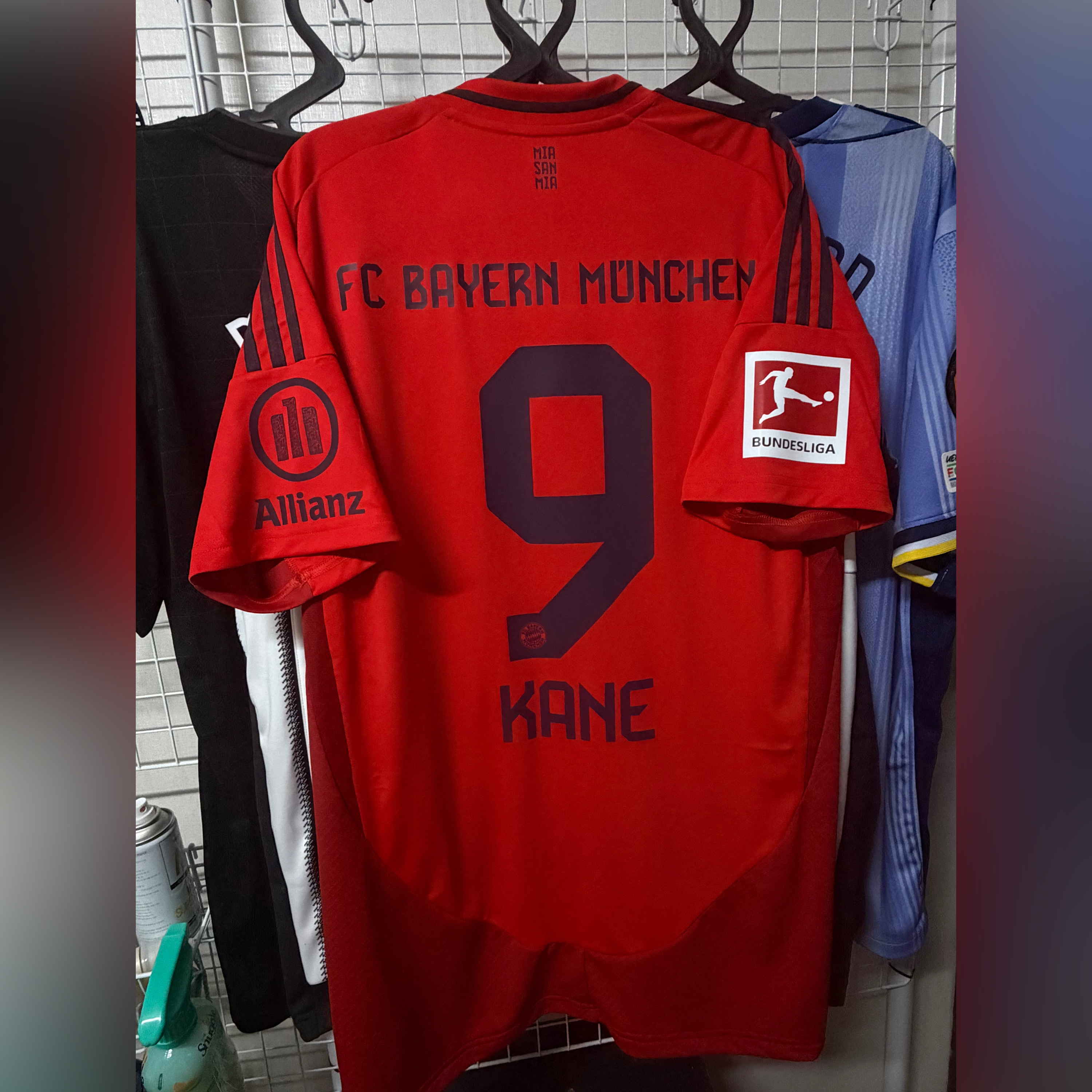 Adidas Bayern Munchen 2024/25 Home Jersey Red - KR Sizing (Non Marking Ver.) 착용 스타일