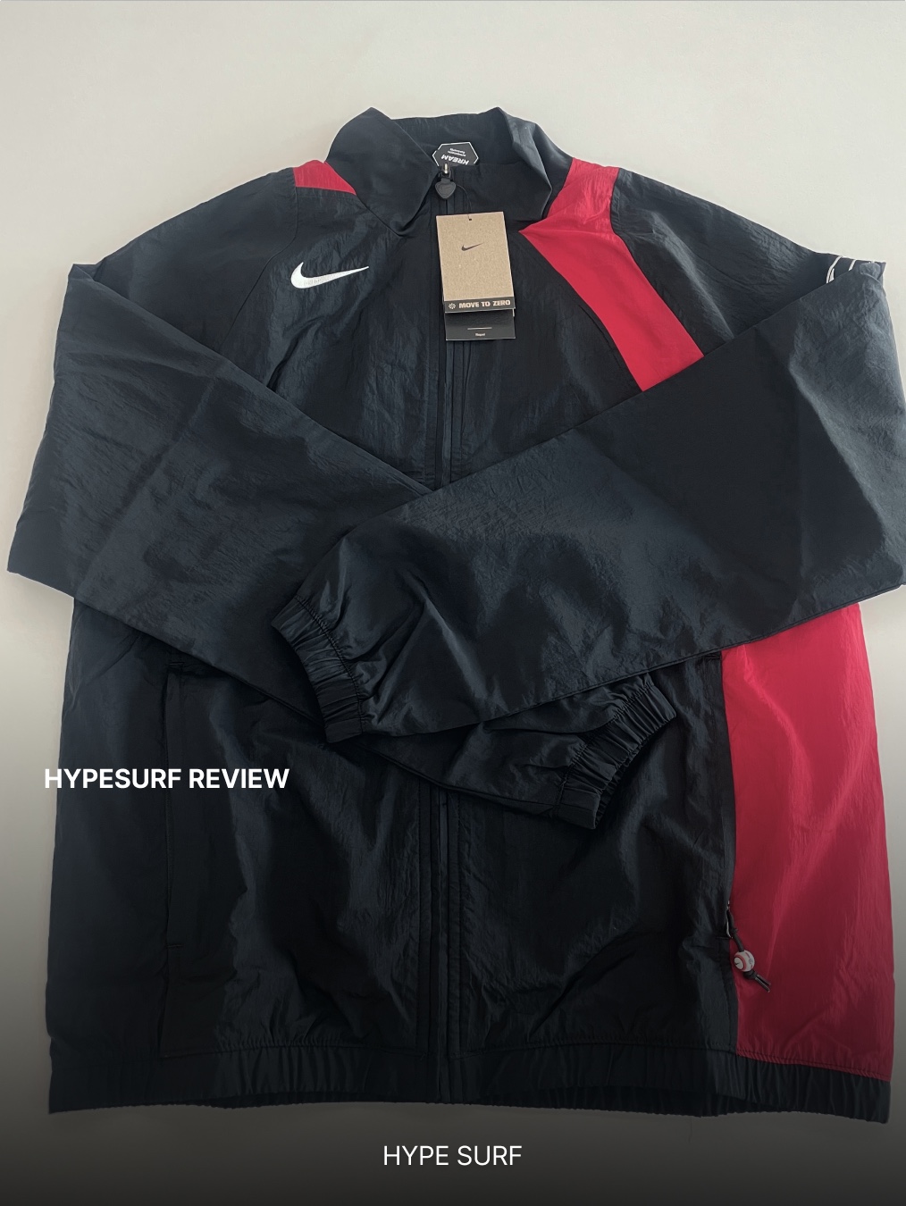 Nike Total 90 Repel Football Tracksuit Jacket Black Gym Red - Asia 착용 스타일 - 5