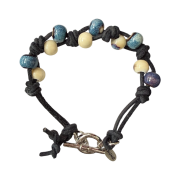 Hono Report Cow Suede Bracelet Blue