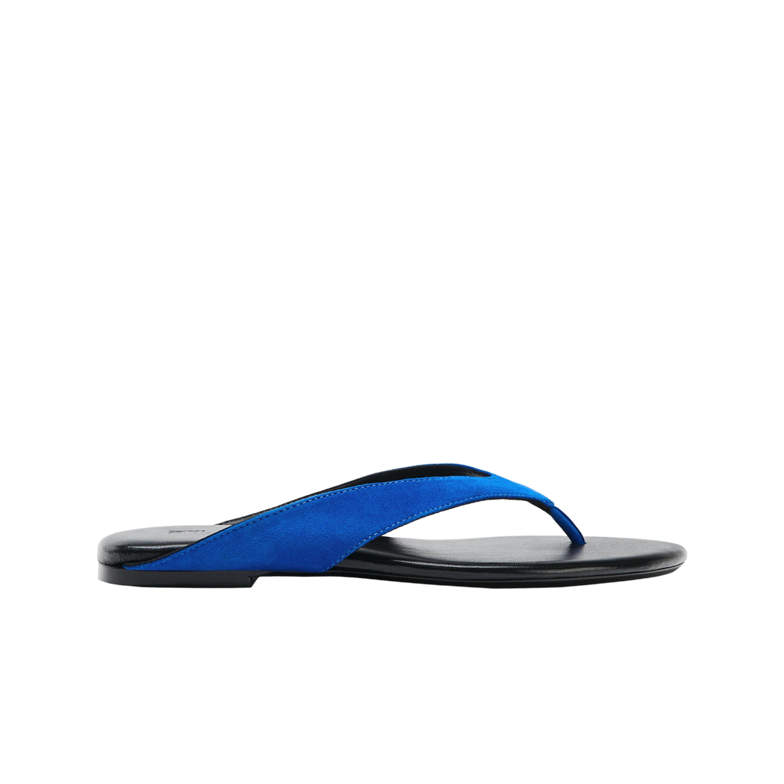 1619/710/400 (W) Zara Leather Flat Sandals Blue