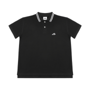 MJD Wave Logo Polo Black
