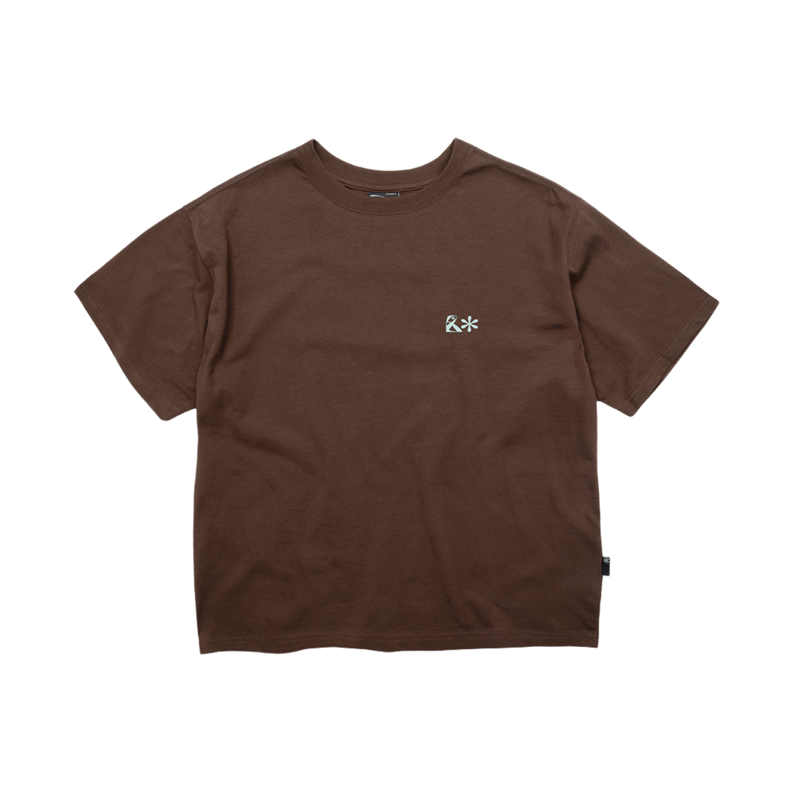리오므 오버랩 오르빗 반팔티 브라운(Riomeu Overlap Orbit Short Sleeve T-shirt Brown) - 2