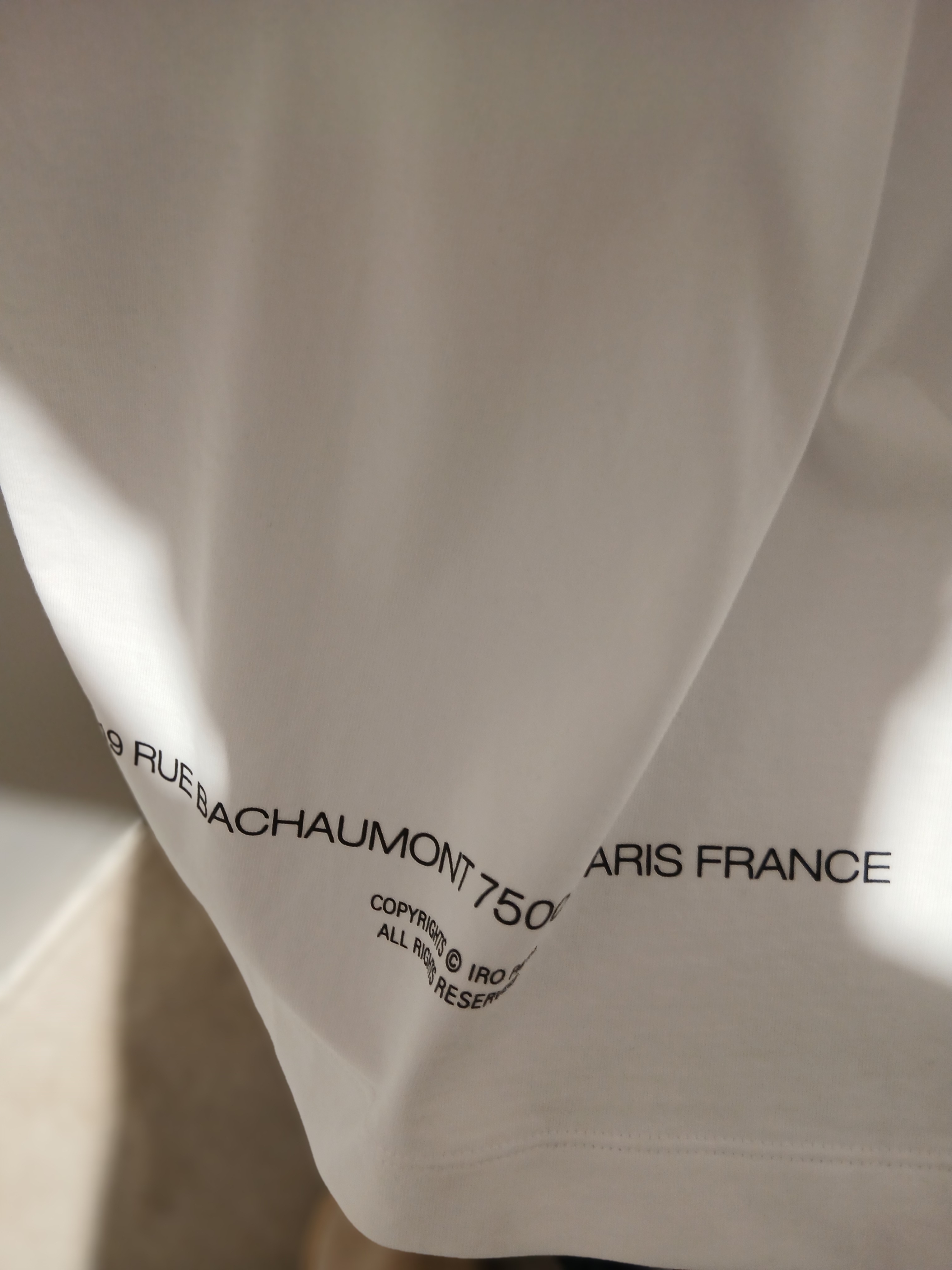 Iro Basic Logo Cotton Ball Cap Pink, IRO Sable Pigment Logo T-Shirt White 착용 스타일 - 6