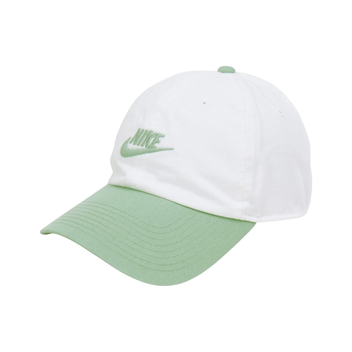 FB5368-105 Nike Club Unstructured Futura Washed Cap White Steam