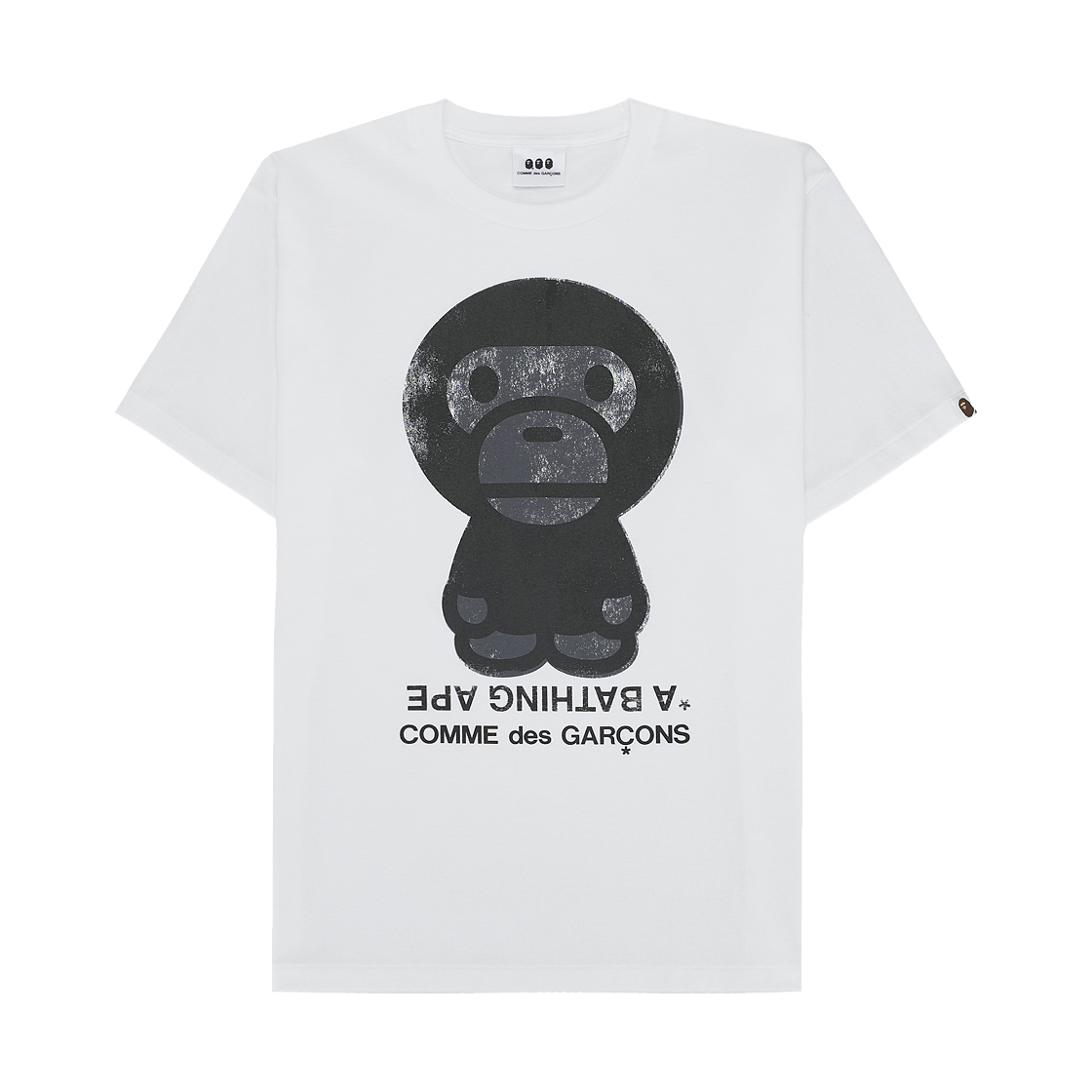 베이프 x 꼼데가르송 오사카 빅 베이비 마일로 티셔츠 화이트(BAPE x Comme des Garcons Osaka Big Baby Milo T-Shirt White) - 1